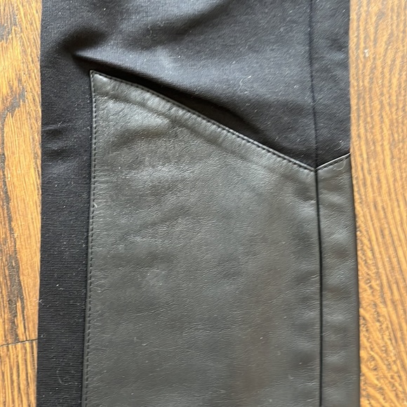 Veda Stretch Ponte and Leather Skinny Legging Pant - Picture 3 of 7